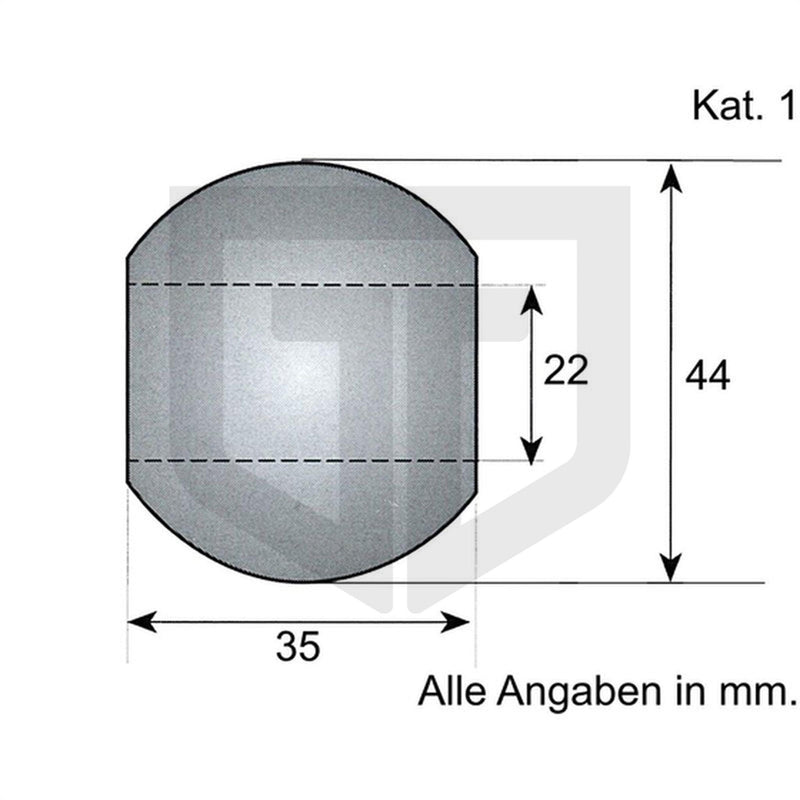 Unterlenkerkugel Kat. 1 - trecker-teile.de