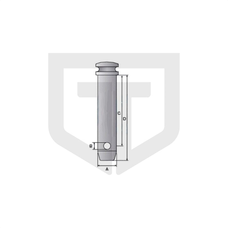 Unterlenkerbolzen Kat. 2 120 mm - verzinkt 100252