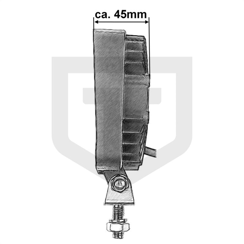 LED Arbeitsscheinwerfer 8 x 3 W ca. 1.600 Lumen - trecker-teile.de